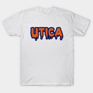 Dripping Utica Text T-Shirt